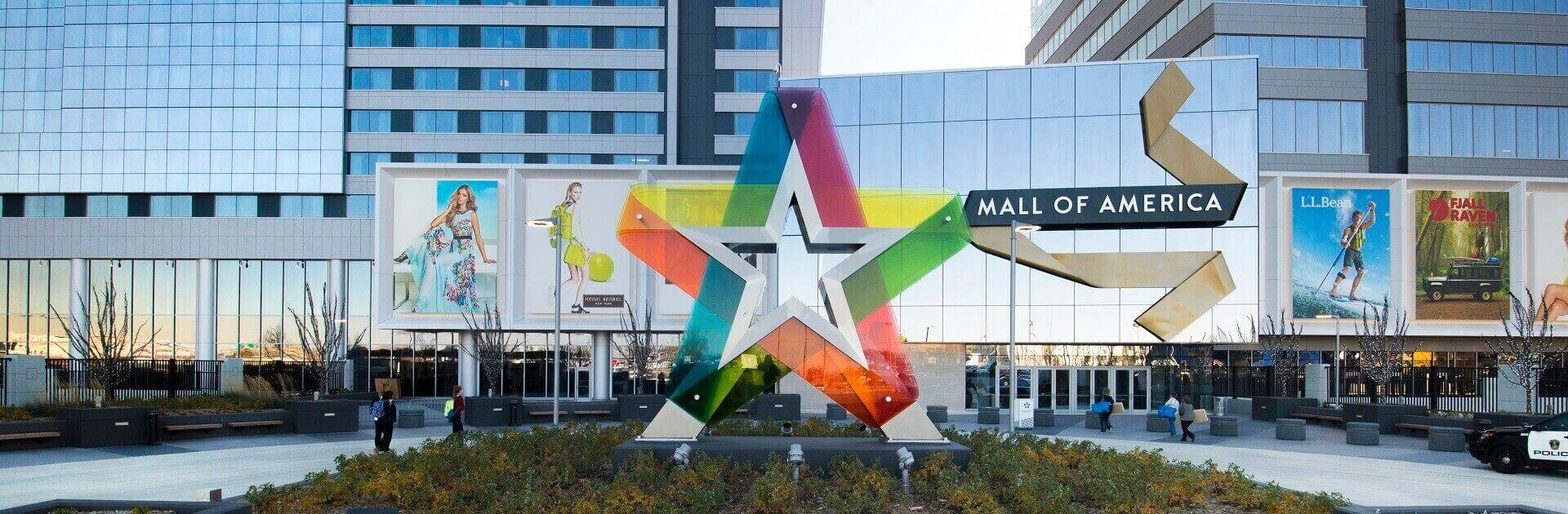 The entrance to the Mall of America.